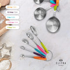 13 Pieces Measuring Cups and Spoons Set, Includes 10 Stainless Steel Measuring S