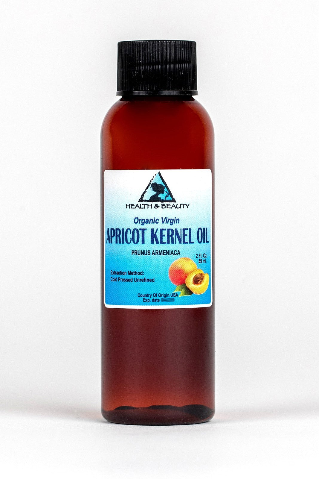 Apricot Kernel Oil Unrefined Organic Virgin Cold Pressed Raw Natural Pure 2 Oz