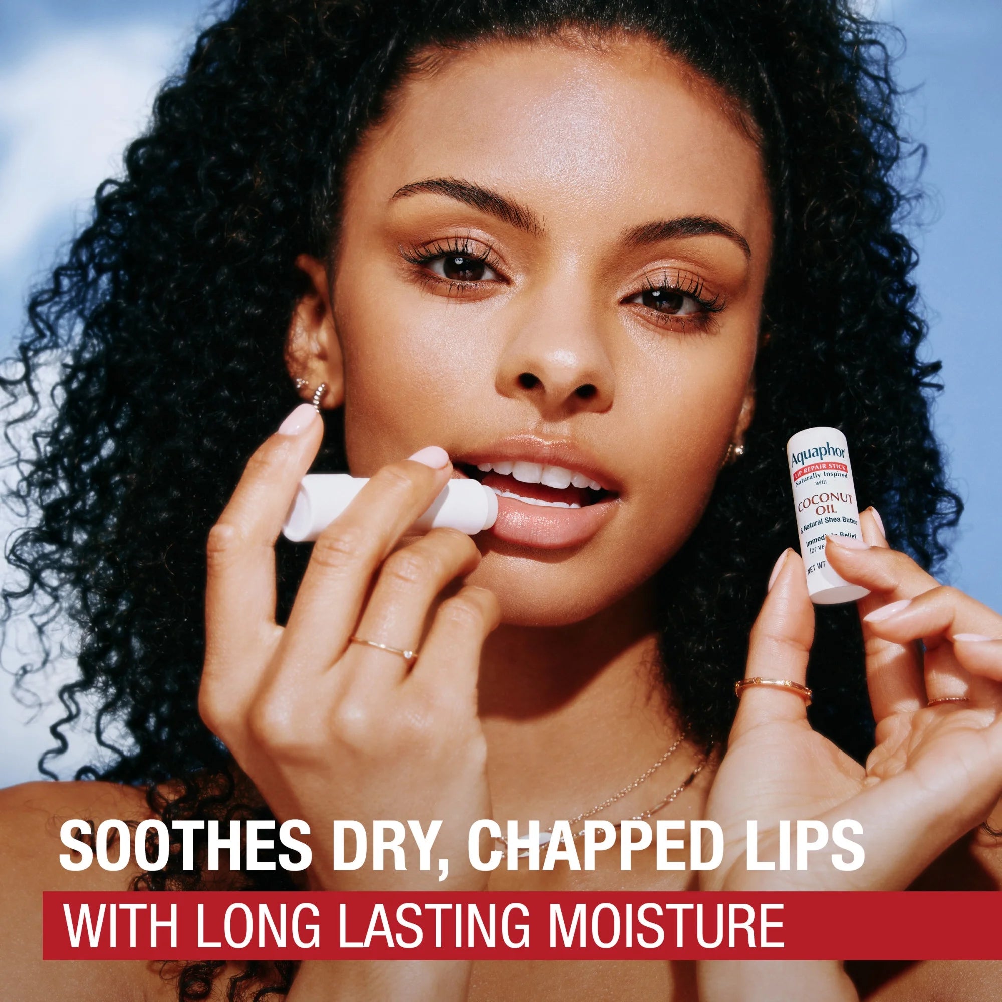 Aquaphor Naturally Inspired Lip Repair Sticks, Lip Balm with Coconut Oil, Pack of Two 0.17 Oz Sticks