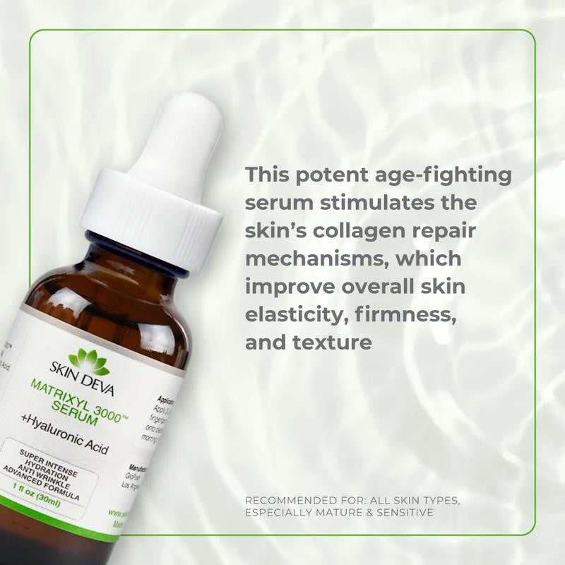1 Fl Oz Matrixyl 3000 with Hyaluronic Acid Serum Peptides Serum for Face Hydrati