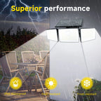 2 Pack Solar Lights Outdoor,156Led 2500LM Solar Flood Lights Waterproof,Mot