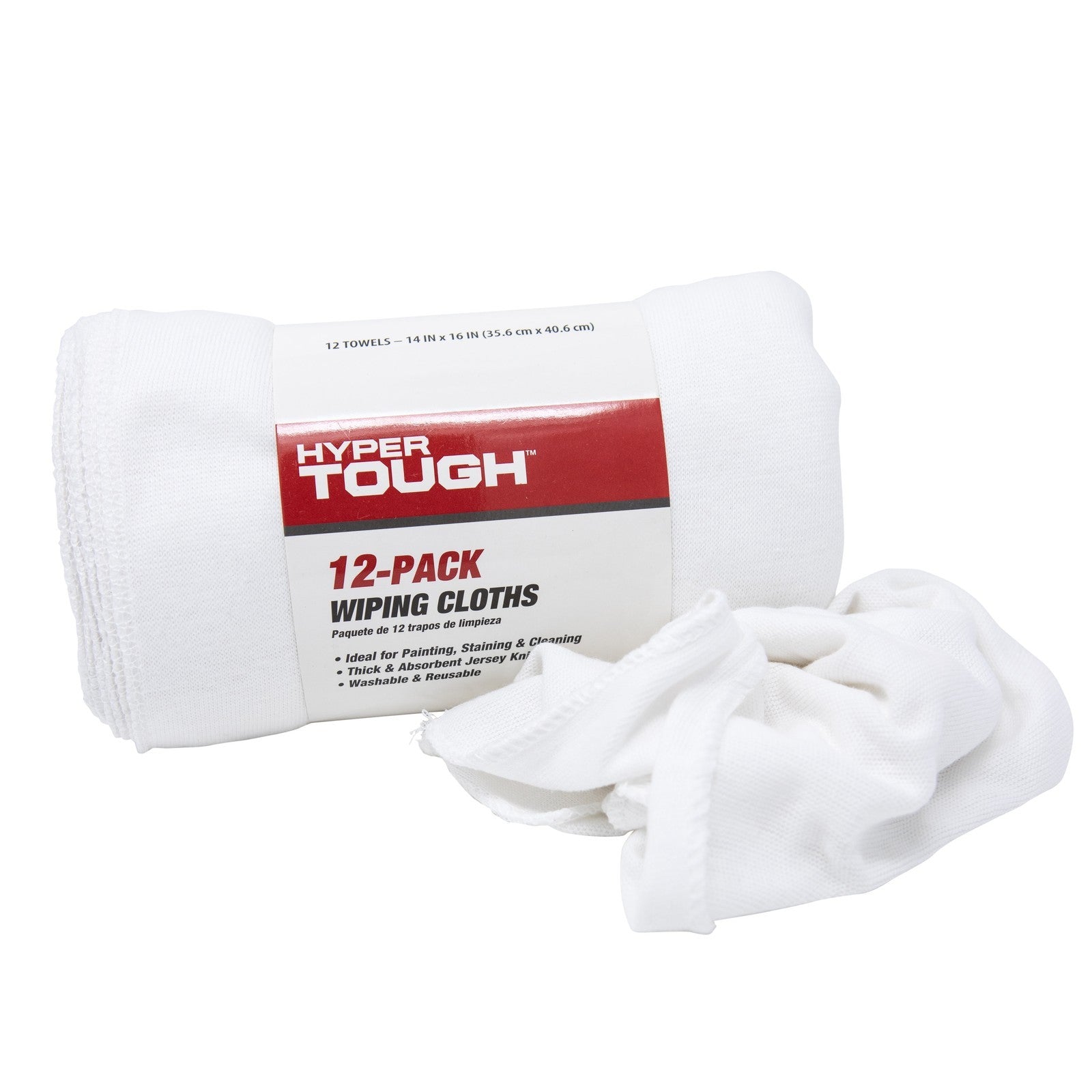 All Purpose Cleaner Wiping Cloths 14" X 16", 12 Pack