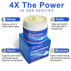 2 Pack Magnesium Sleep Cream,Magnesium Lotion Enriched with Lavender, Vitamin E,Improve Sleep Quality,Topical Magnesium Oil Cream for Feet, Legs or Arms