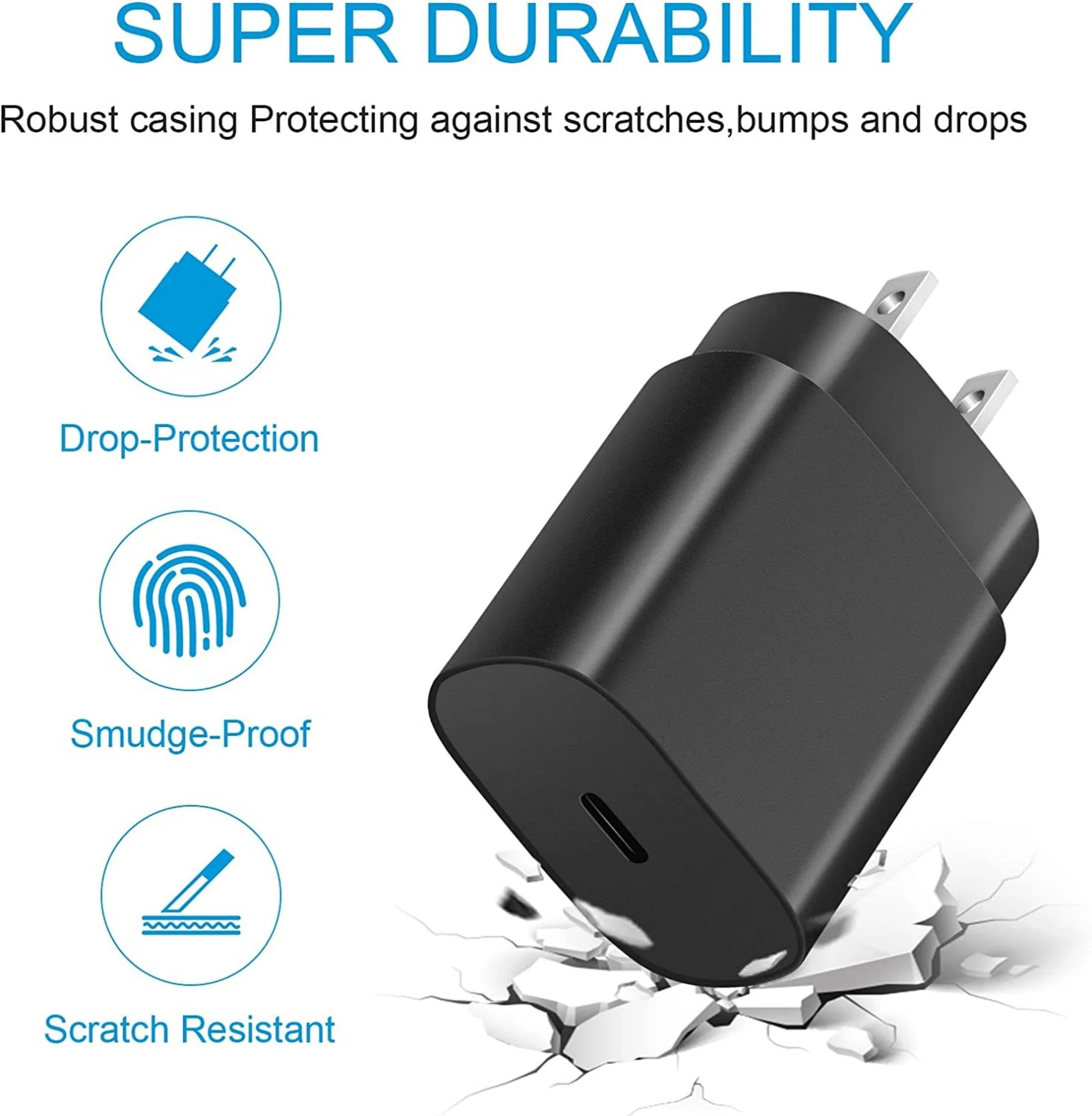 USB C Super Fast Wall Charger-2-Pack 25W USB-C Fast Charger-6Ft Type C to Type C Cable for Samsung Galaxy S22/S22 Ultra/S22+/S21 Ultra/S21+/S21/S20 Ultra/Note 20 Ultra/Note 10+/Not 10