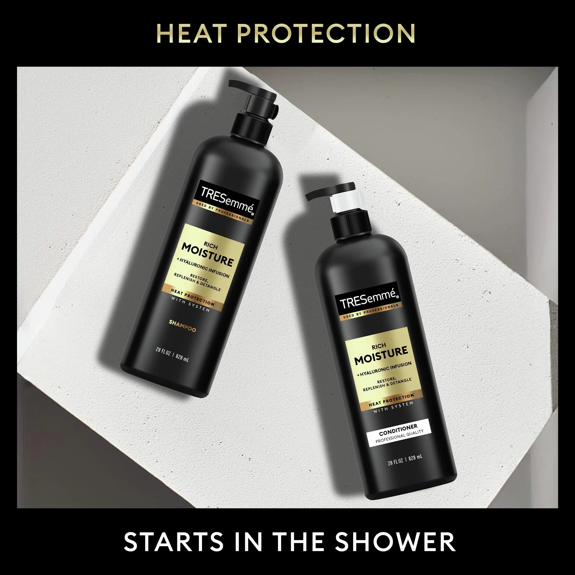 Tresemme Rich Moisture Shampoo and Conditioner Set, 28 Oz 2 Count