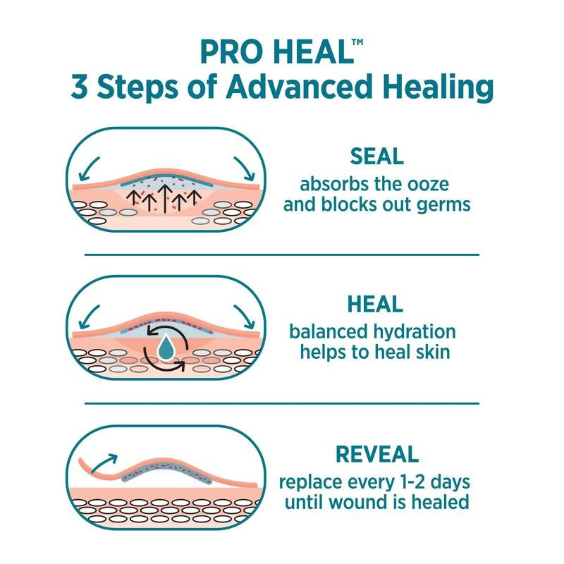 Brand Assorted Pro Heal Bandages, Hydrocolloid Pad, 15 Count