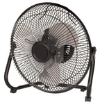 9" 3-Speed High Velocity Wall Mountable Black New Floor Fan