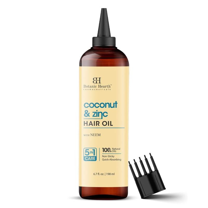 Coconut & Zinc Pyrithione Hair Oil (6.7 Fl Oz) | Moisturizing and Nourishing Hai