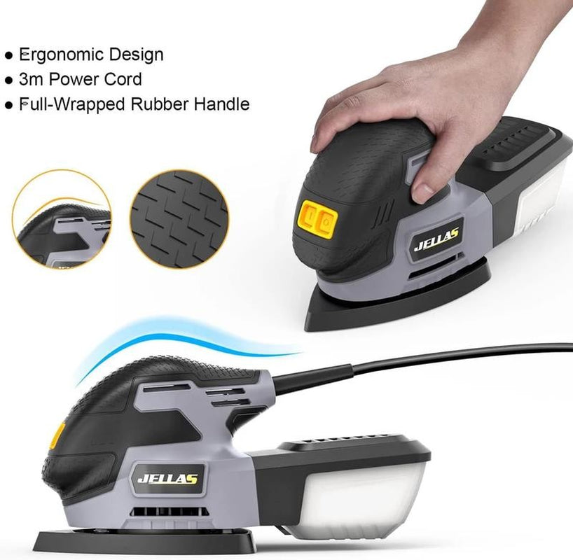 Electric Detail Sander, 220W Compact Sander Machine for Wood, 13,000 RPM Sanders