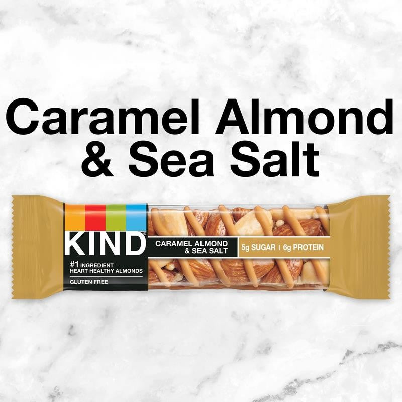 Gluten Free Caramel Almond & Sea Salt Snack Bars, Value Pack, 1.4 Oz, 12 Count B
