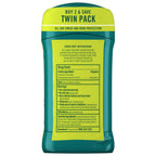 Antiperspirant Deodorant for Men Extreme Blast, Twin Pack, 2.7 Oz