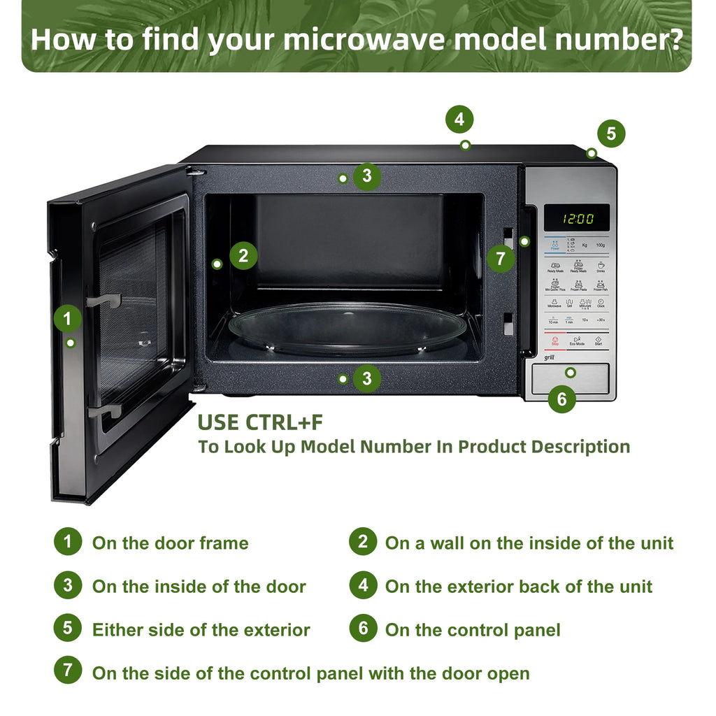 10.5" Microwave Turntable Compatible with Emerson 252100500497, 10 1/2 Inch Repl