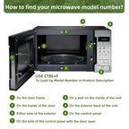 10.5" Microwave Turntable Compatible with Emerson 252100500497, 10 1/2 Inch Repl
