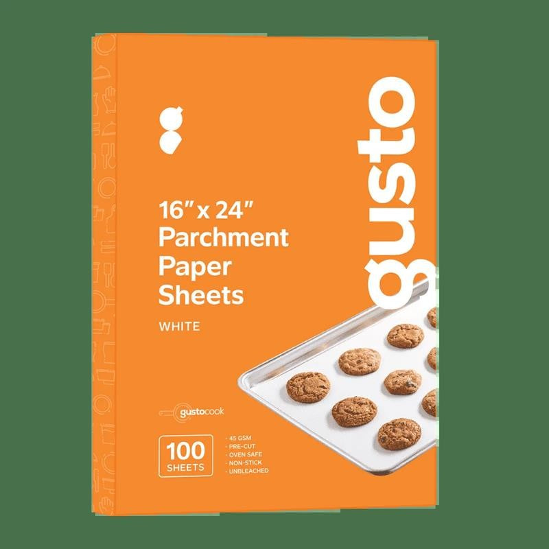 16X24In White Parchment Paper Sheets Baking Supplies, 100-Pack