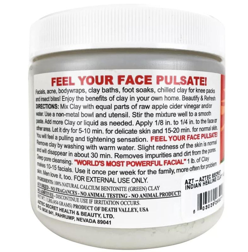 100% Natural Calcium Bentonite Clay Deep Pore Cleansing for Facial & Body Mask,