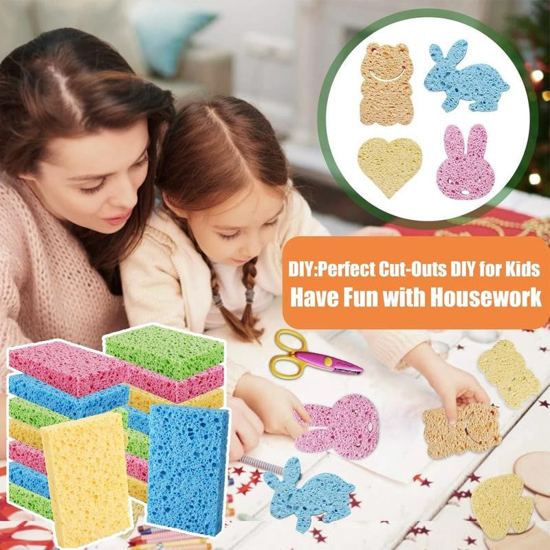 16 Pack Kitchen Sponges for Dishes Cleaning Non Scratch Compressed Sponges