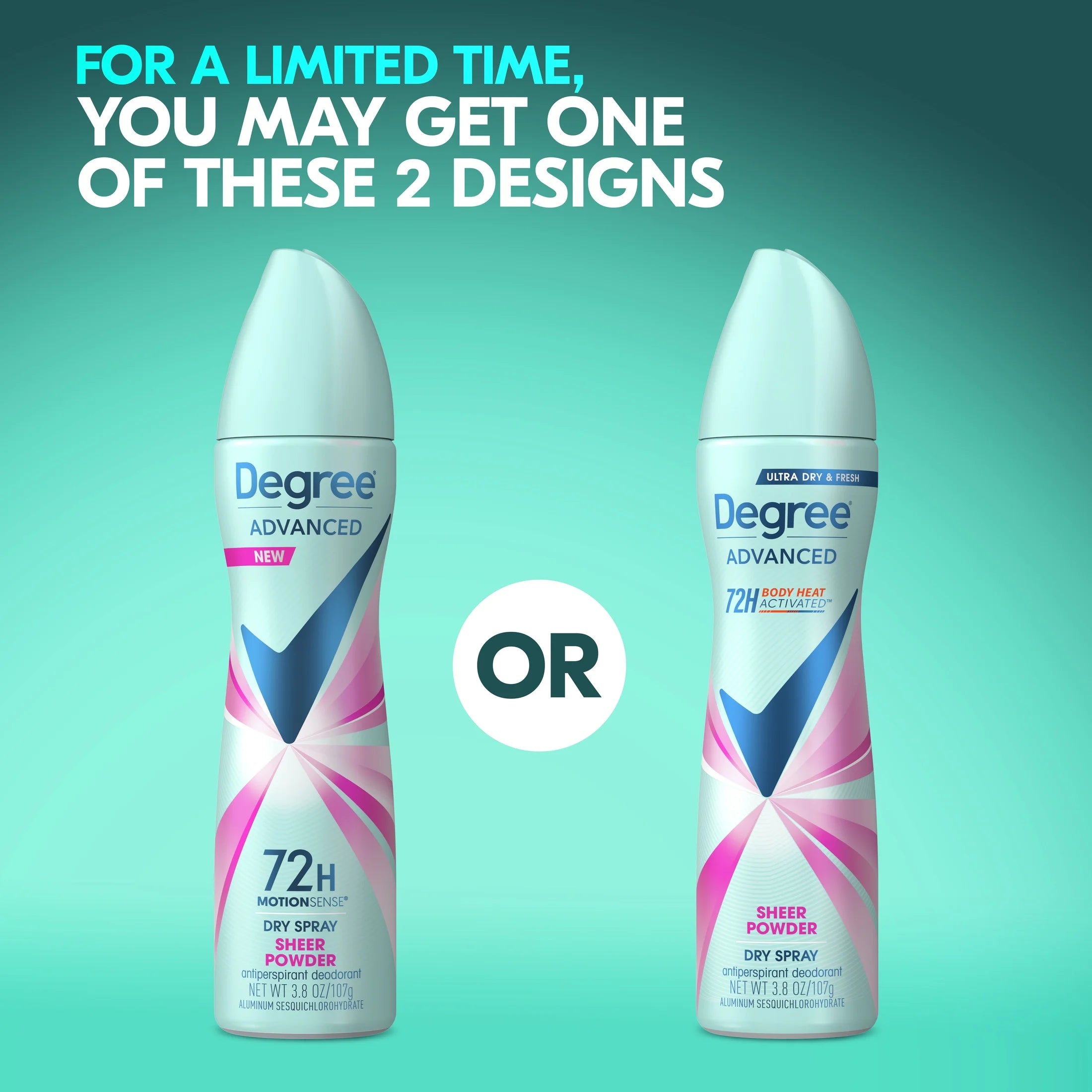 Advanced Long Lasting Women'S Antiperspirant Deodorant Dry Spray, Sheer Powder, 3.8 Oz