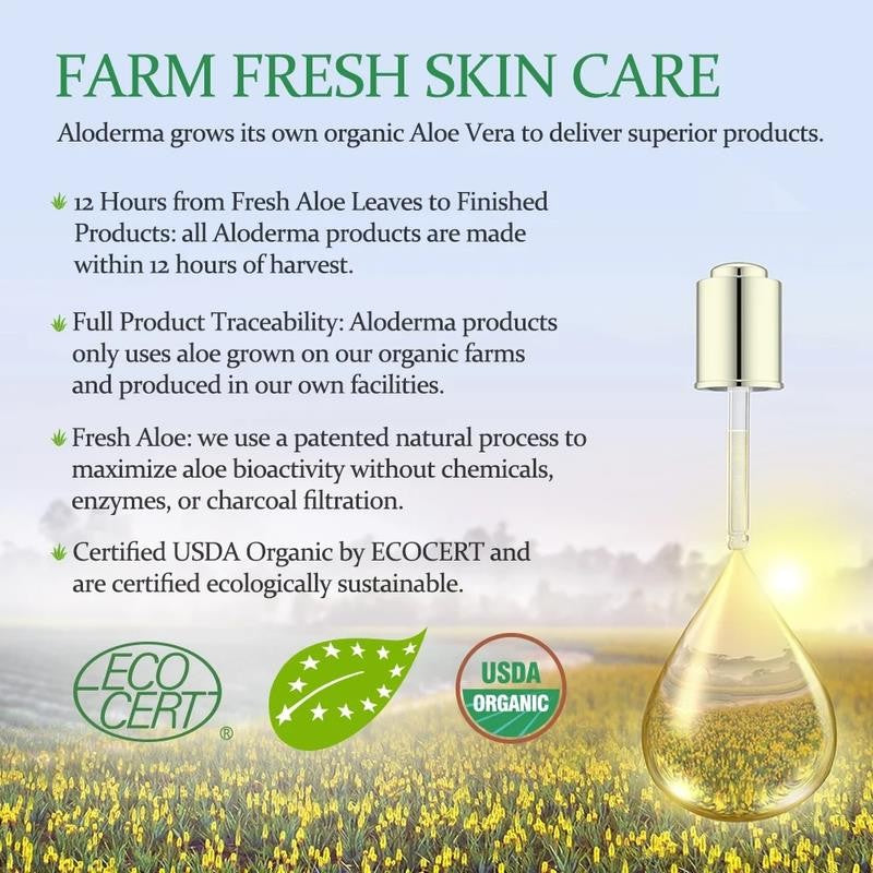 Aloe Hydrating Face Moisturizer with 71% Organic Aloe Vera - Face Lotion for Wom
