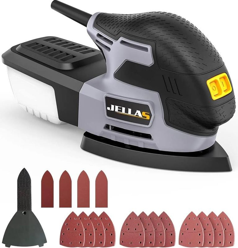 Electric Detail Sander, 220W Compact Sander Machine for Wood, 13,000 RPM Sanders