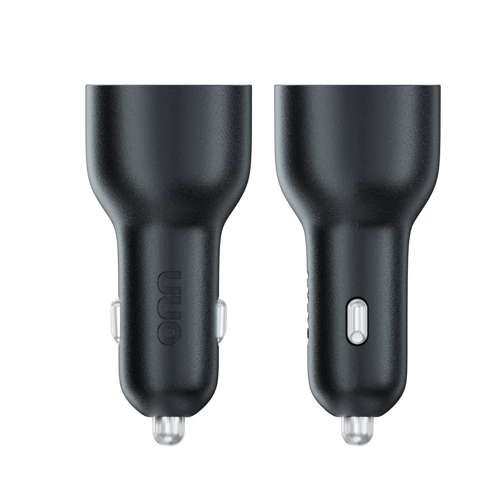 Onn 32W Dual USB-C and USB-A Port Car Charger with 3Ft C-C Cable ,USB-IF Certified, Black - Compatible with Iphone 17/16/15 Series, Samsung Galaxy, Note, Pixel Devices Ipad Pro, & More