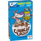 Breakfast Cereal, Chocolate Chip Cookie Taste, Family Size, 18.3 Oz