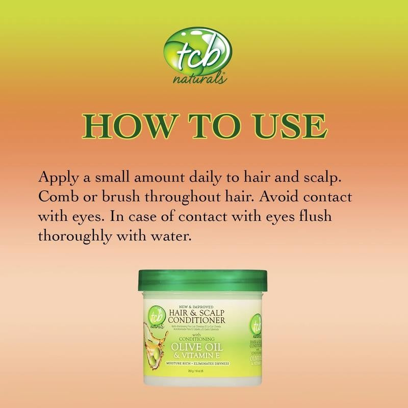 Conditioner Hair & Scalp Olive Oil & Vitamin-E Jar, Dry Hair,10Oz. Moisturizing