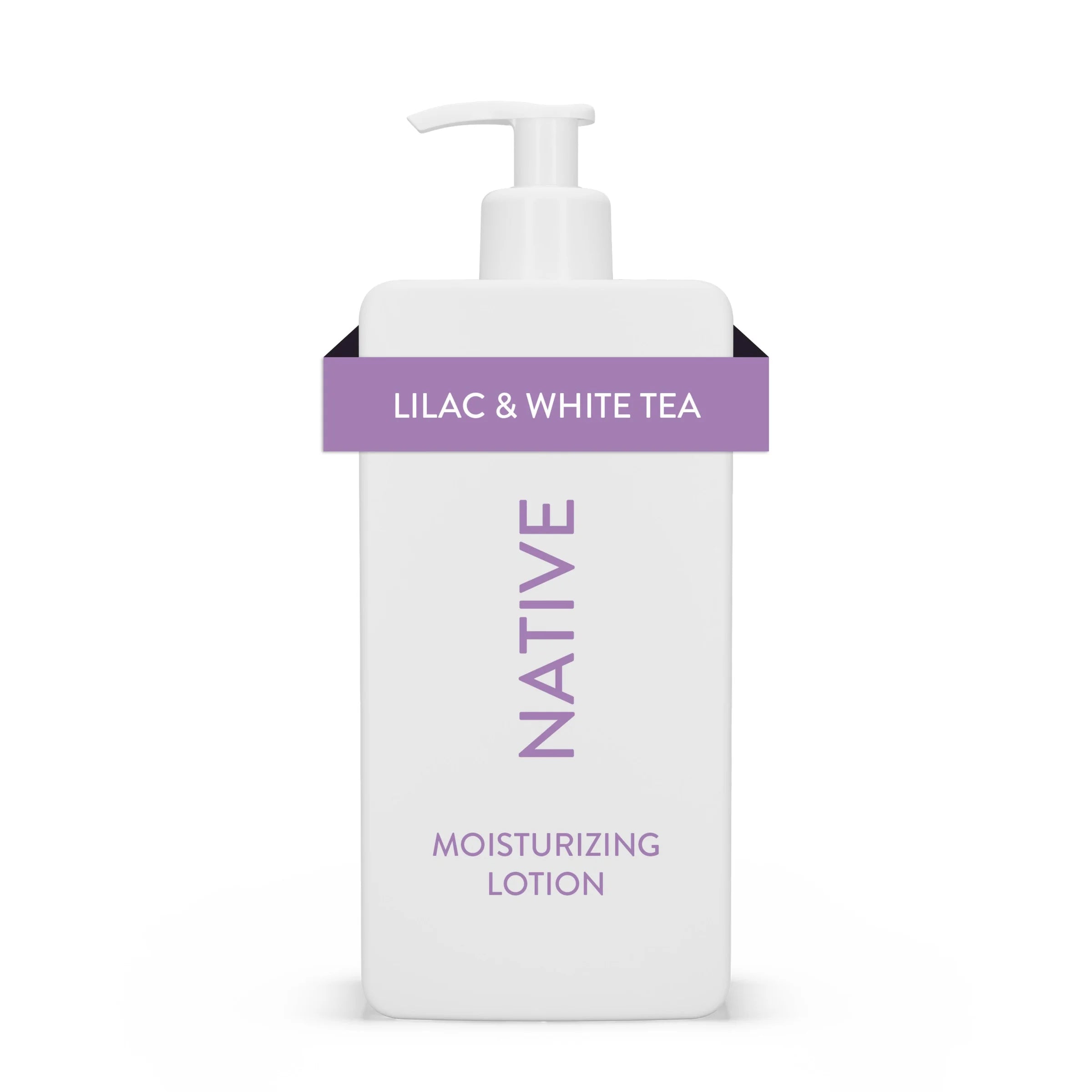 Native Moisturizing Hand & Body Lotion, Lilac & White Tea, Paraben Free, for Women and Men, 16.5 Fl Oz