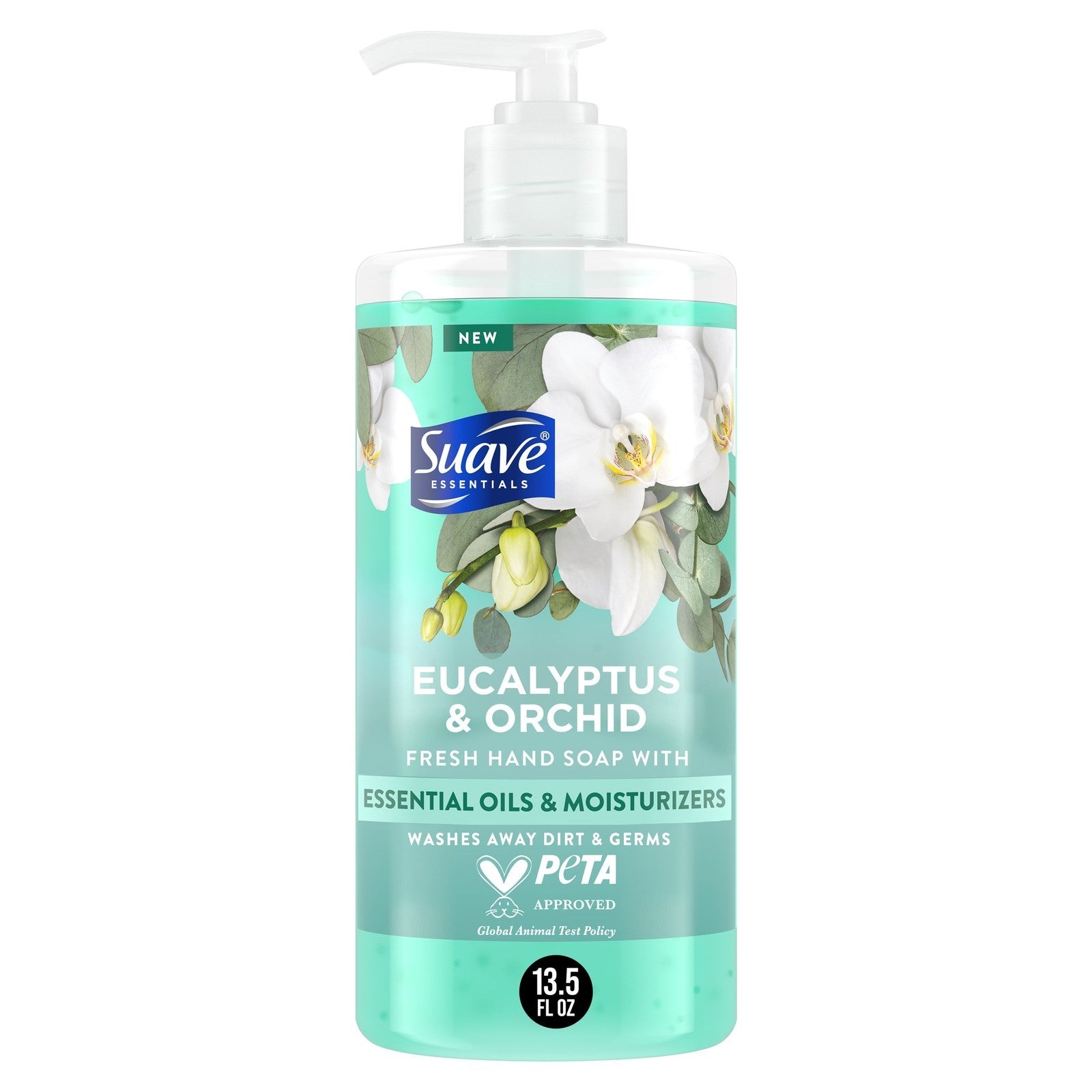 Essentials Liquid Hand Soap, Refreshing Eucalyptus & Orchid, 13.5 Fl Oz