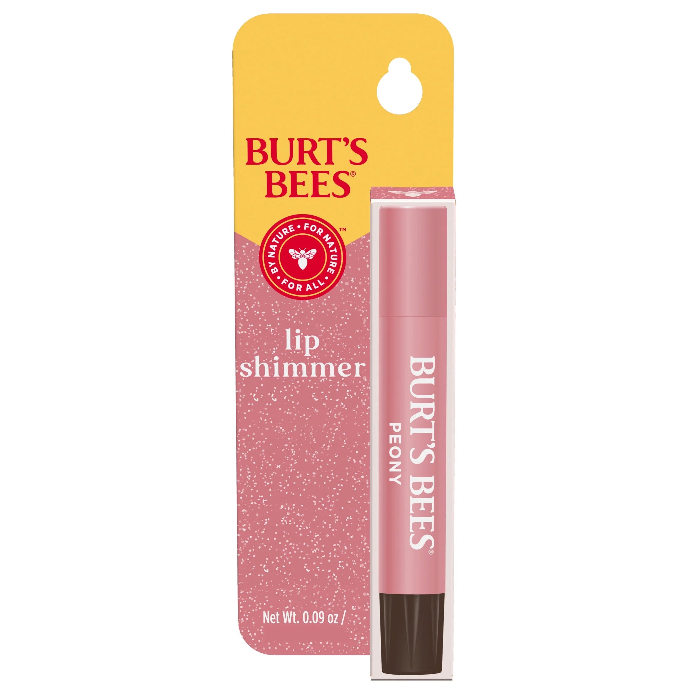 Burts Bees Lip Shimmer Peony; 1 Tube, 0.09 Oz.