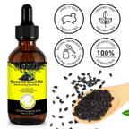 ALIVER Sesame Seed Oil for Face, Skin, Body, Hair, Massage, Moisturizing & Nourishing, 100% Pure & Natural, Cold Pressed, Cruelty Free, 2.02 Fl Oz