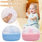Baby Powder Pad and Box Set - Safe, Portable, and Hygienic
