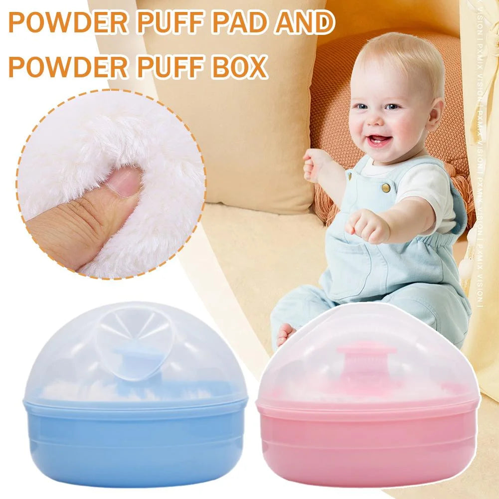 Baby Powder Pad and Box Set - Safe, Portable, and Hygienic