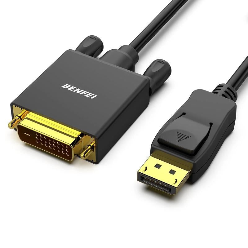 Displayport to DVI 6 Feet Cable Compatible with Lenovo, Dell, HP and Other Brand