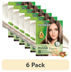 (6 Pack)  Argan Hair Mask with Keratin for Deep Conditioning & Hydration, Revives Frizzy & Damaged Hair, Sulfate & Paraben Free, 25 Ml