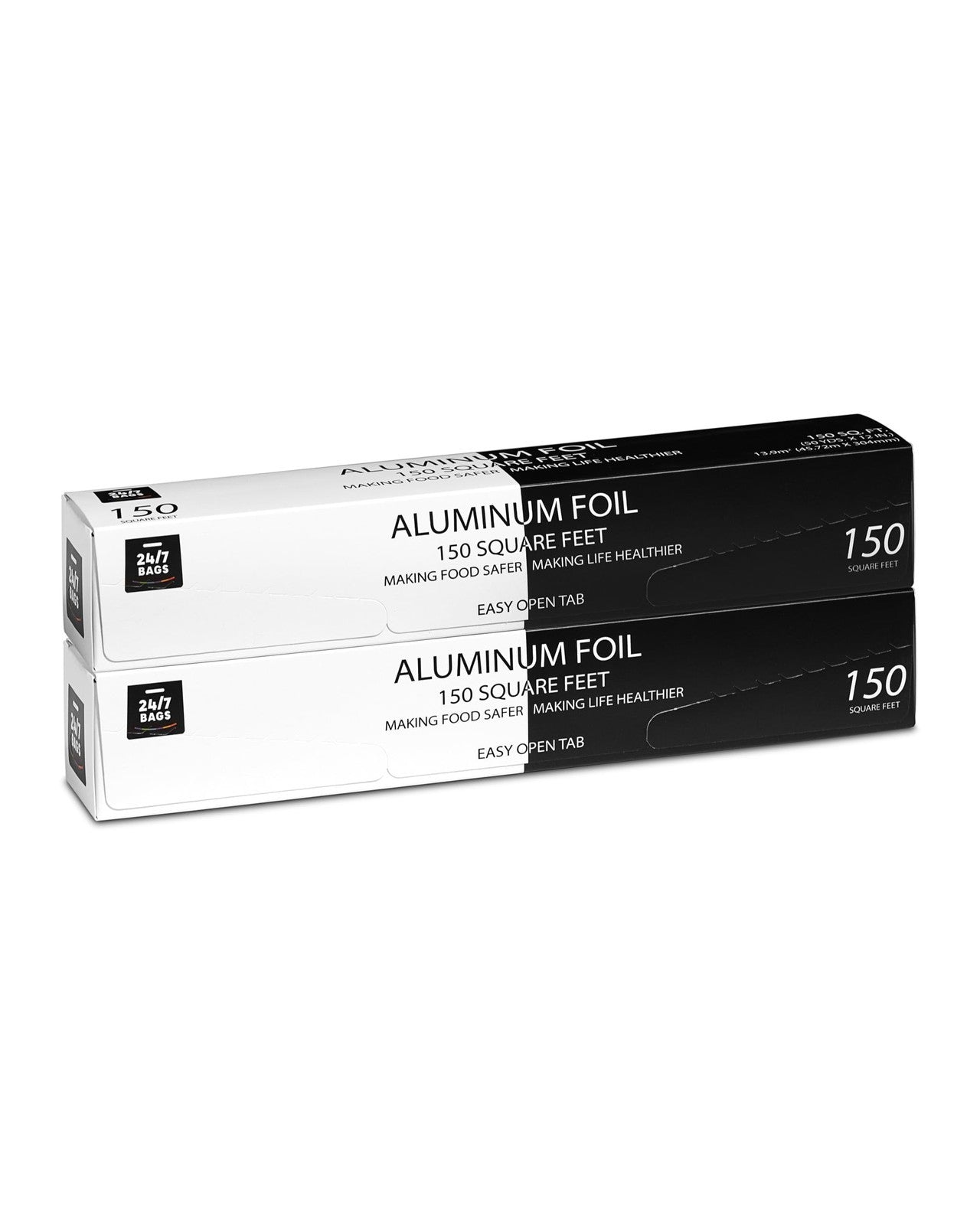 300 Sq. Ft Standard Aluminum Foil, Food Grade, Everyday Use, 2 Packs of 150 Sq F