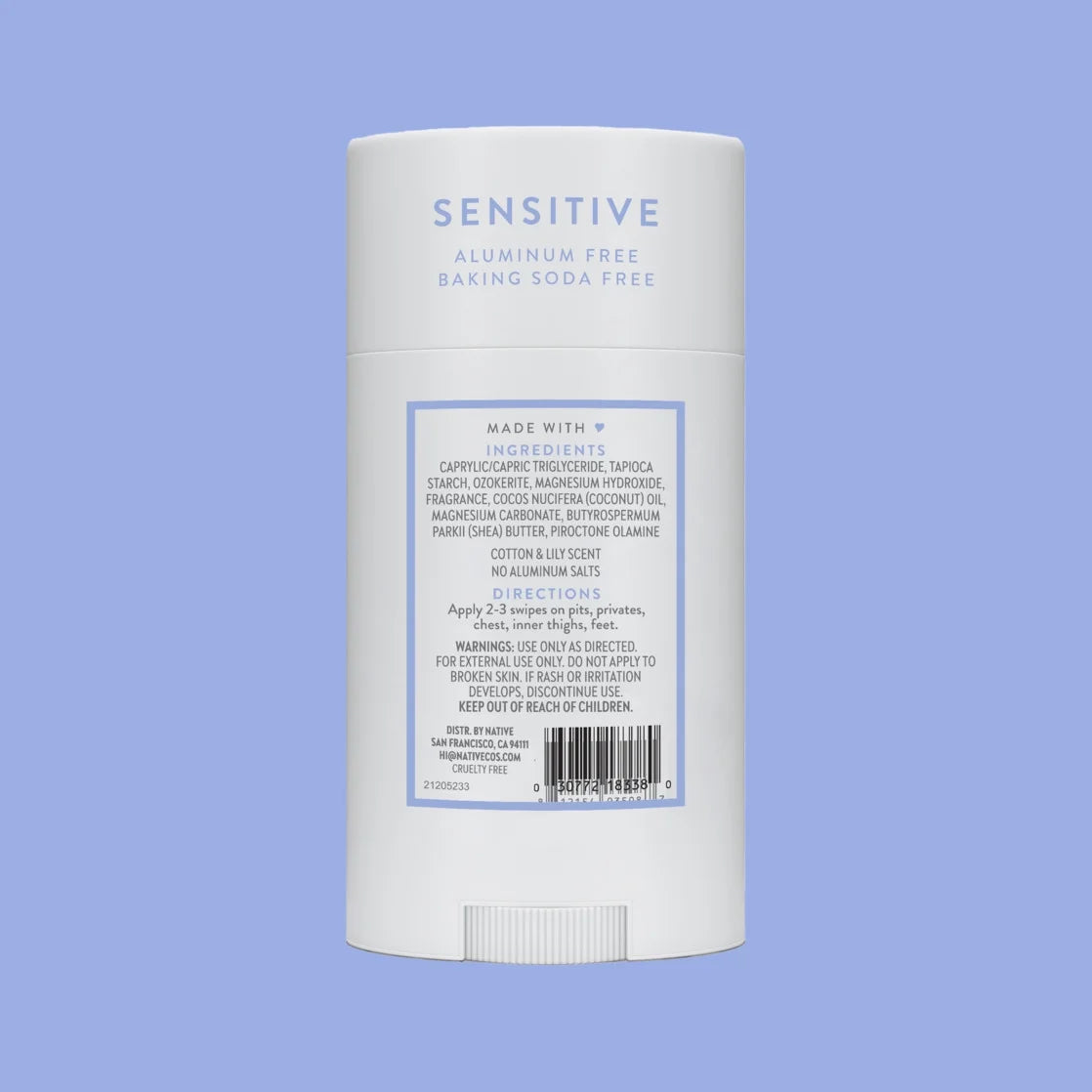 Native Sensitive Cotton & Lily Deodorant 2.65Oz