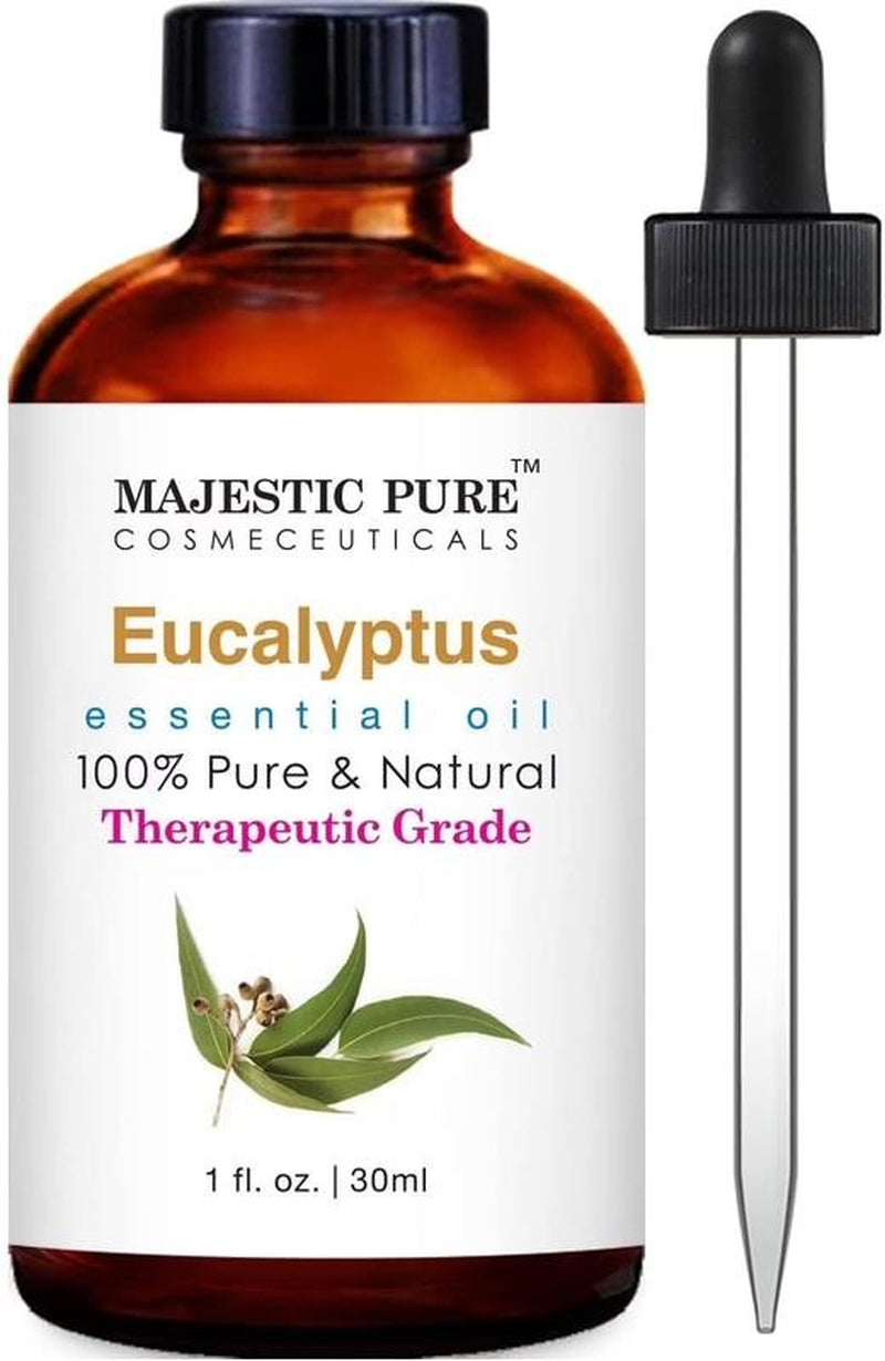 Eucalyptus Essential Oil, Premium Grade, Pure and Natural, for Aromatherapy, Mas