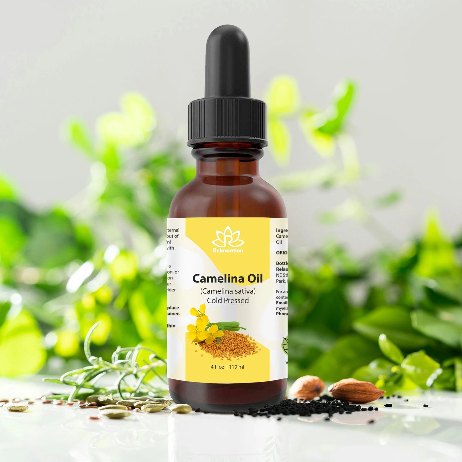 Camelina Oil – 0.5 Oz | – Omega-Rich & Fast Absorbing