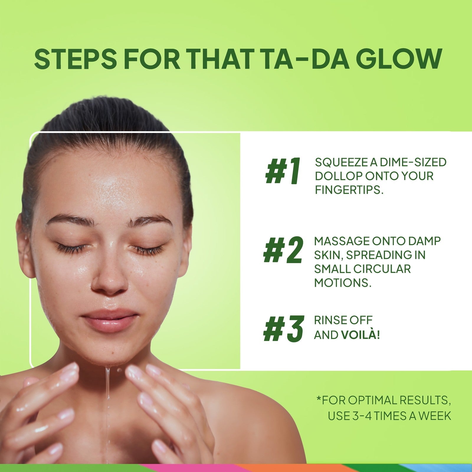 Blackhead Clearing Exfoliating Face Scrub, Green Tea & Bamboo Facial Exfoliator