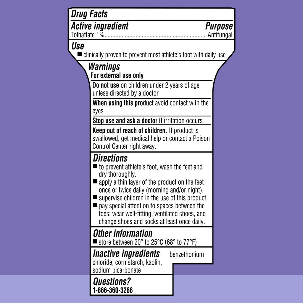Athlete'S Foot Daily Prevention Medicated Foot Powder, 3 Oz