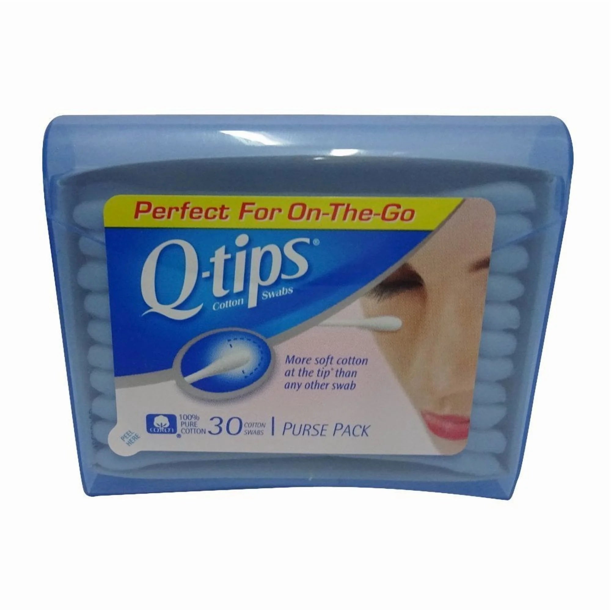 8 Pack Q-Tips Cotton Swabs Travel Size, 30 Ct