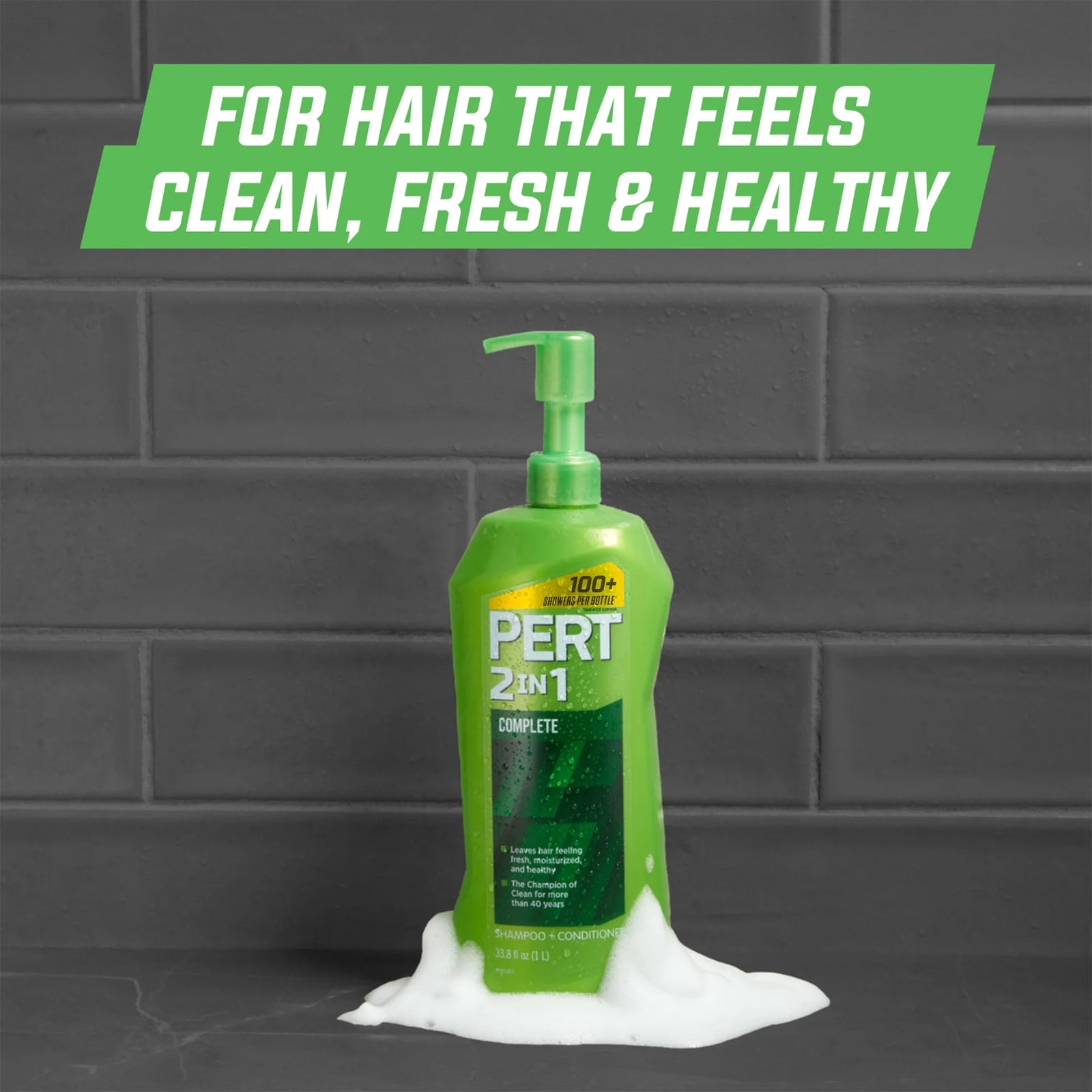 2-In-1 Complete Clean Shampoo and Conditioner, for Clean Manageable Hair, 33.8 F