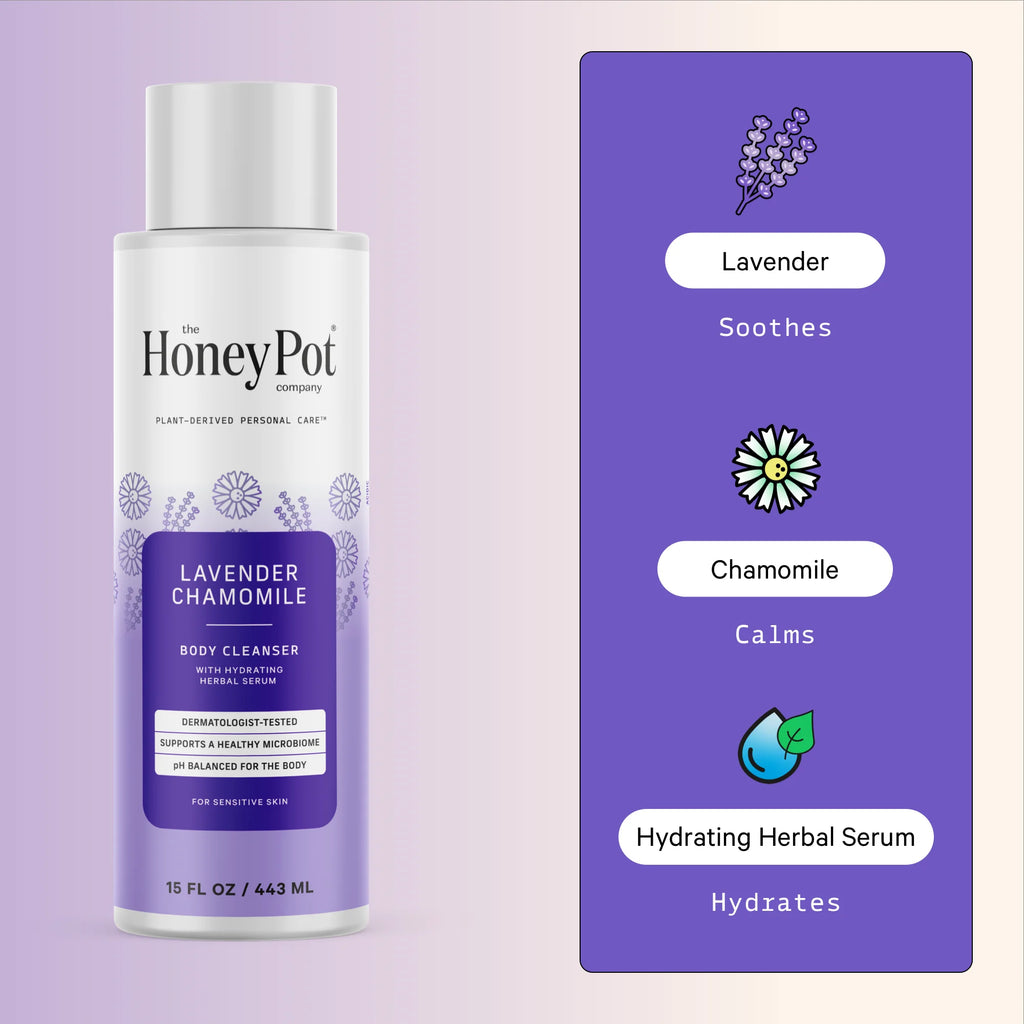, Lavender Chamomile Hydrating Body Cleanser, 15 Fl. Oz