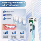 Cordless Water Flosser 300Ml, IPX7 Waterproof Oral Irrigator with 5 Cleaning Mod