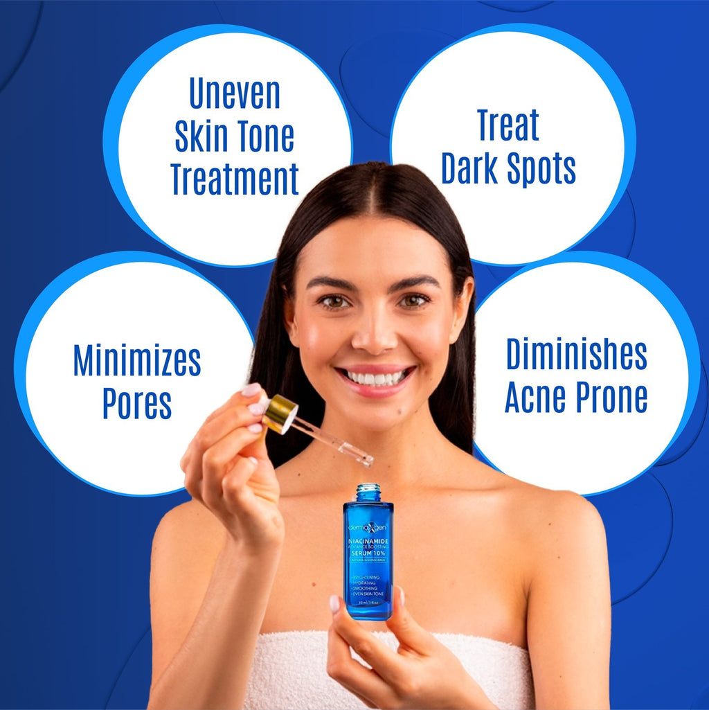 10% Niacinamide Serum for Smooth, Bright & Youthful Skin, Pore Reducer + Uneven