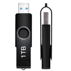 1TB USB Flash Drive 1000GB 1Pack Rotatable Memory Stick External Storage Drive F