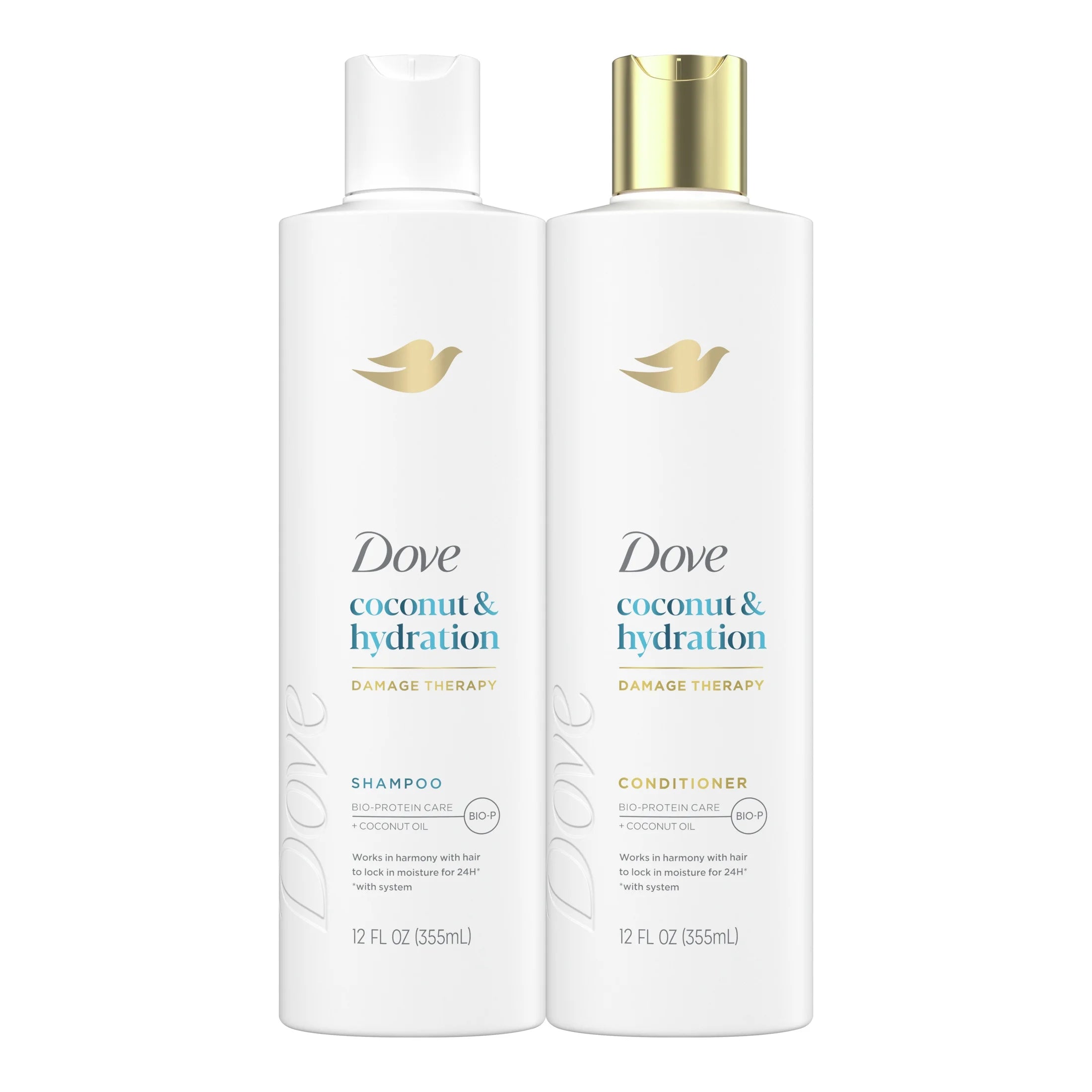 Dove Coconut & Hydration Shampoo & Conditioner Set, 12 Oz 2 Count