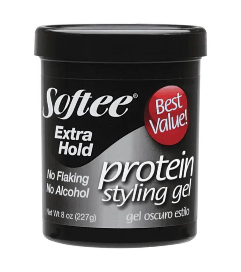 Extra Hold Protein Styling Gel 32 Oz. Jar, Frizz Control, Non-Flaking, Unisex