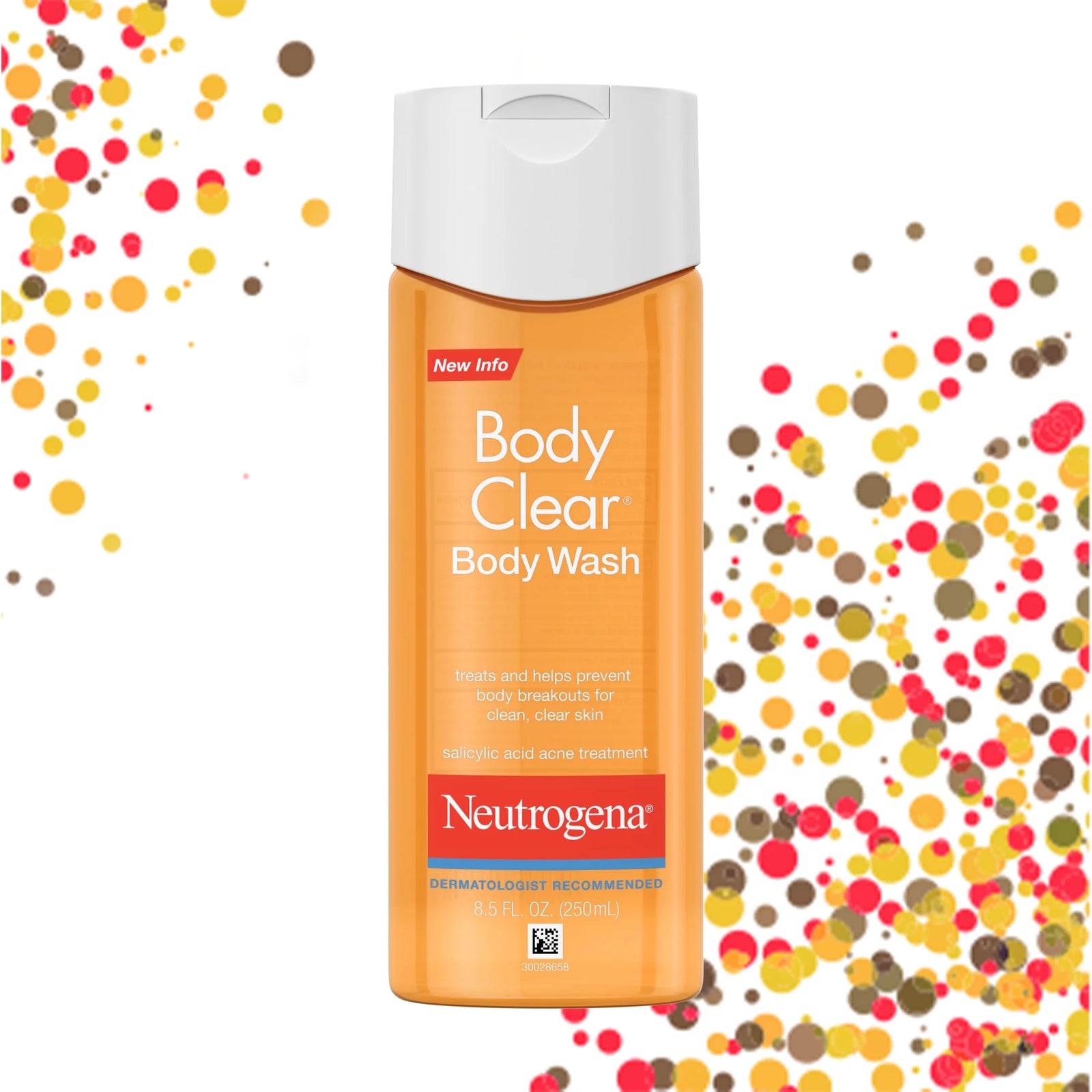 Body Clear Acne Body Wash, 2% Salicylic Acid, 8.5 Fl. Oz