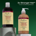 Sheamoisture Jamaican Black Castor Oil Strengthen & Restore Shampoo and Conditioner Set, 13 Oz 2 Count